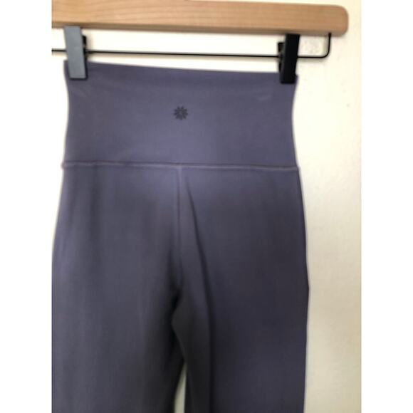 Athleta Pants Transcend Slim Flare Black Yoga Athleisure Training Purple XXS - Picture 7 of 11